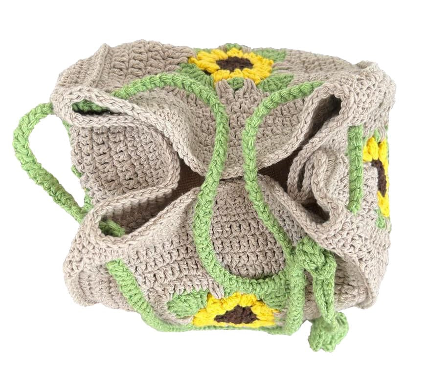 Häkel-Tasche Sonnenblume