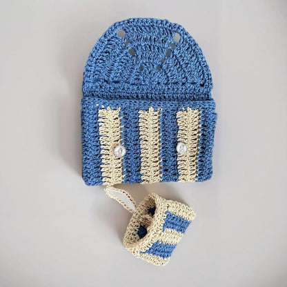 Shopper-Tasche aus Raffia