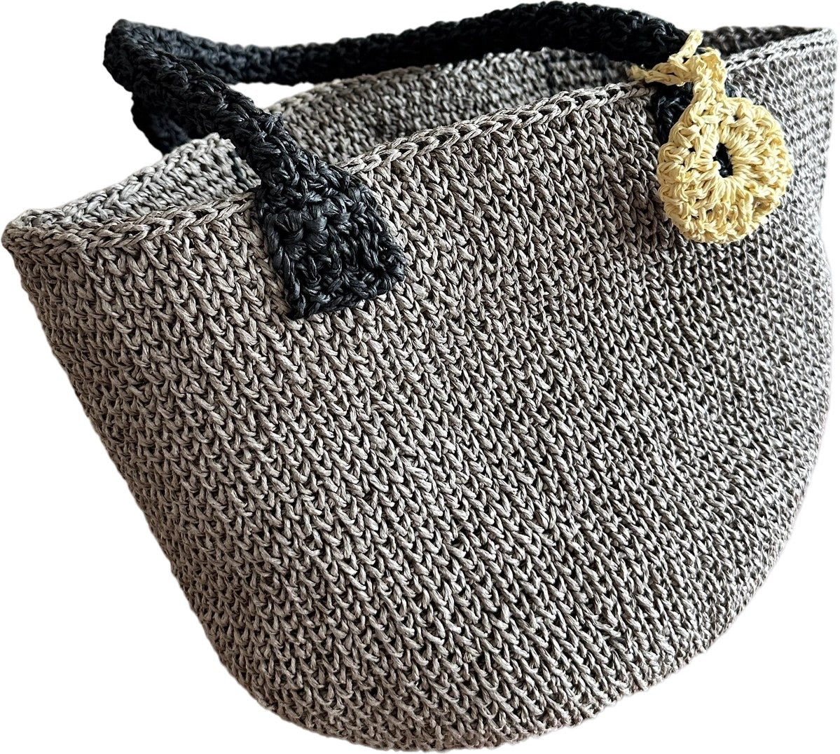 Повседневная сумка ручной работы из рафии