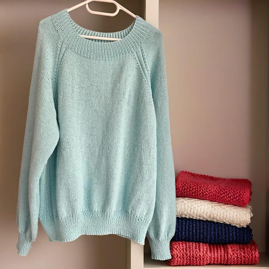 Handgestrickt Pullover aus Bambus