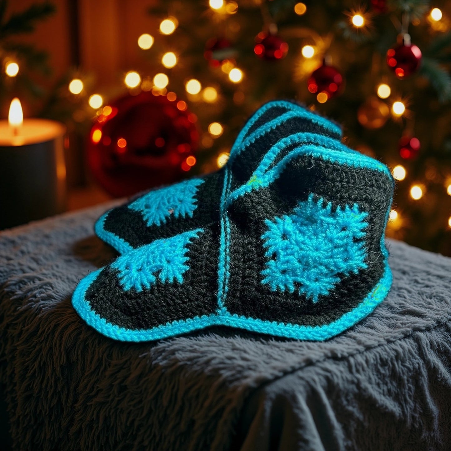 Hausschuh-Socken aus Merinowolle