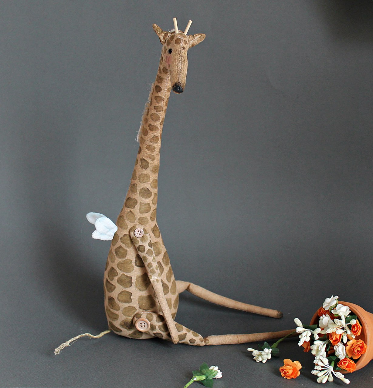 Handgefertigte Dekofigur „Giraffe“