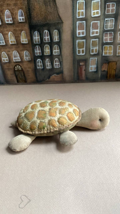 Handgefertigte Dekofigur „Schildkröte“
