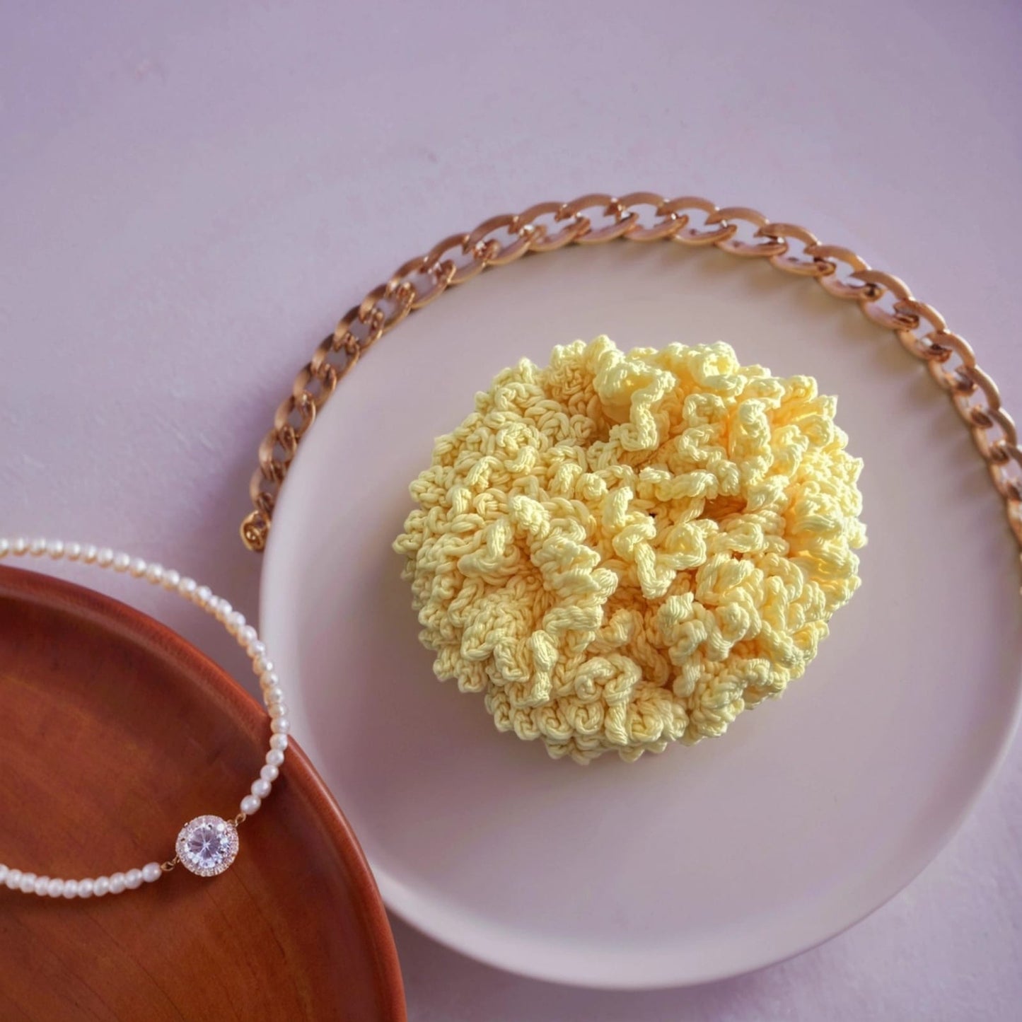 Резинка для волос из хлопка и акрила