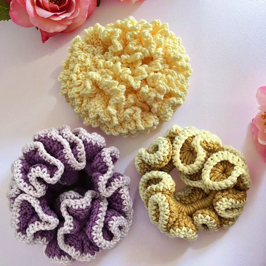 Handgestrickt Haarband aus Baumwolle & Acryl