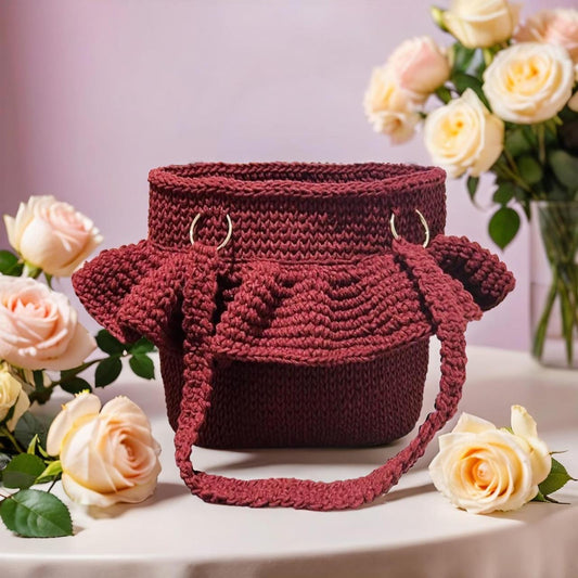 Handgestrickt Damen-Tasche Eleganz