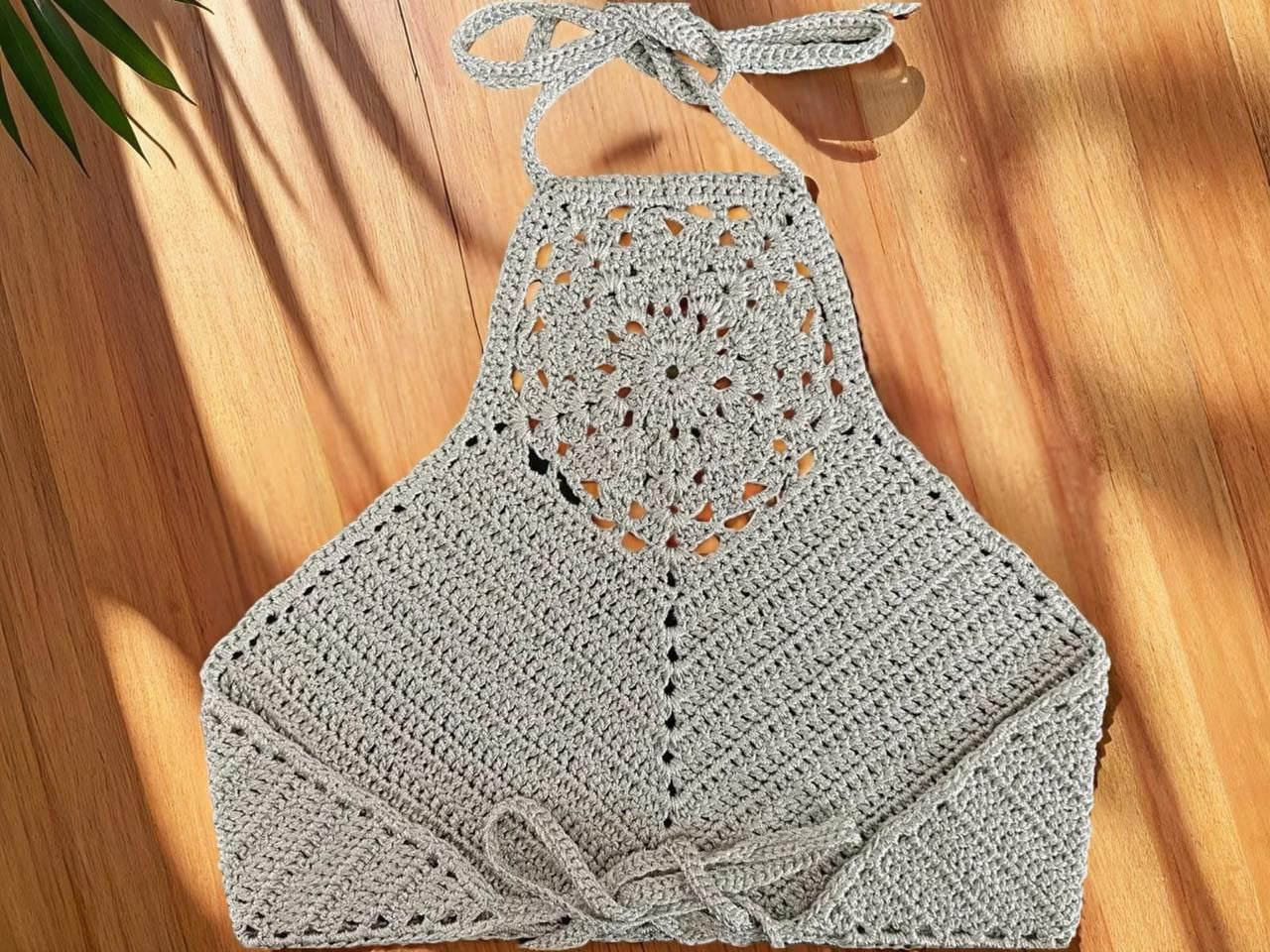 Handgemachtes Top mit Lurex