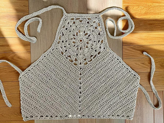 Handgemachtes Top mit Lurex