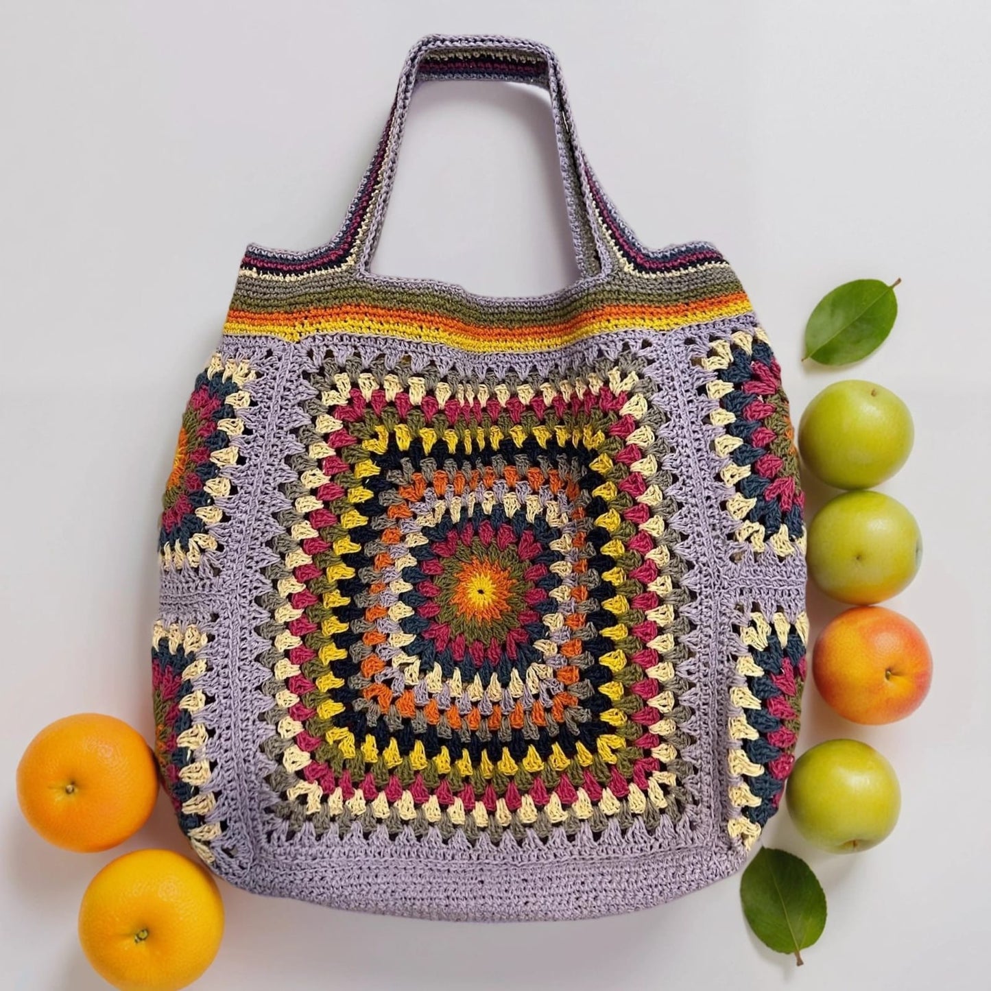 Handgestrickt Shopper-Tasche aus Raffia