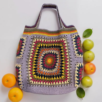Handgestrickt Shopper-Tasche aus Raffia
