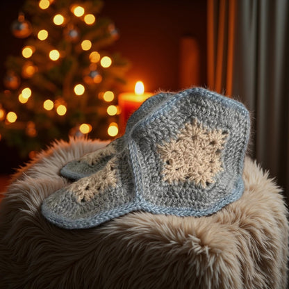 Hausschuh-Socken aus Wolle & Mohair