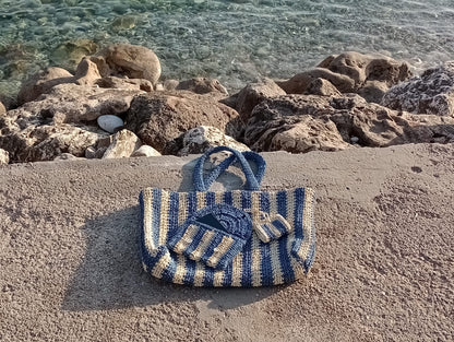 Shopper-Tasche aus Raffia