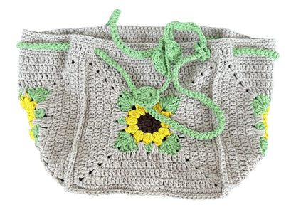 Häkel-Tasche Sonnenblume