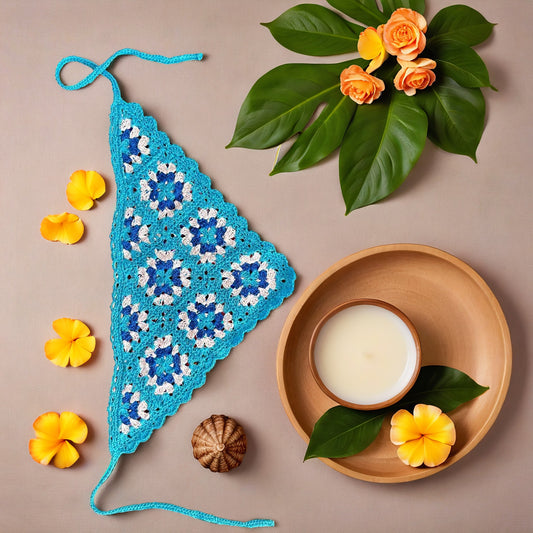 Handgefertigtes Dreieckstuch Bandana