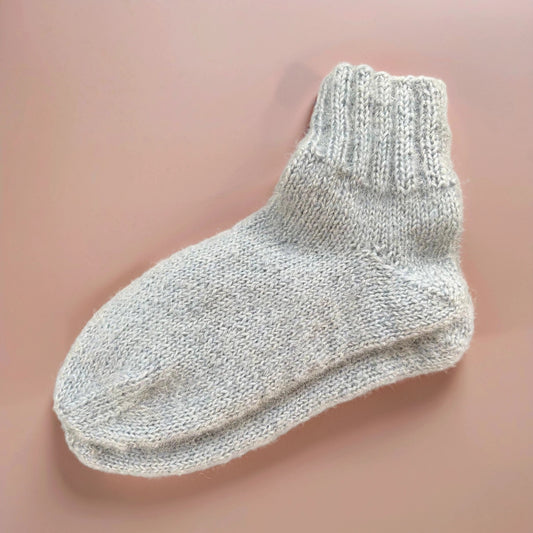 Handgestrickt Socken aus Mohair & Acryl